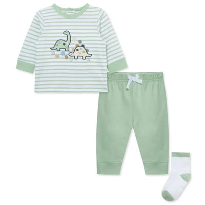 Little Me - Baby Boy Dino Jogger Set Image 1