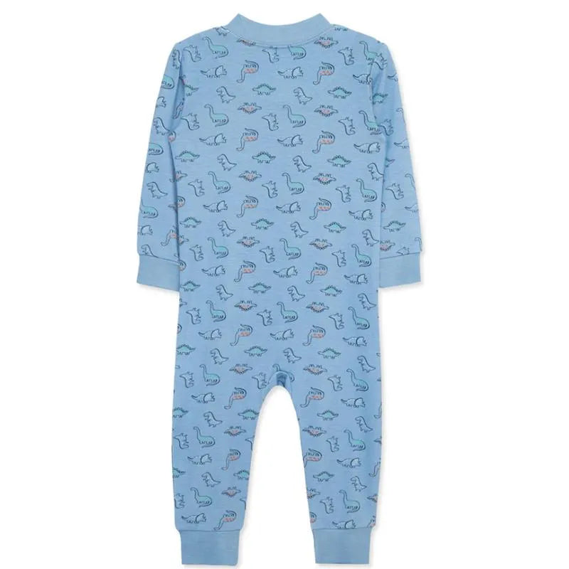 Little Me - Baby Boy Dino Zip Front Pajama Image 2