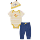 Little Me - Baby Boy Lion Bodysuit & Pant, Blue Image 1