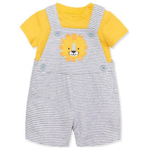 Little Me - Baby Boy Lion Soft Cotton Knit Overall Set Image 1