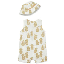 Little Me - Baby Boy Pineapple Romper Hat, Tan Image 2