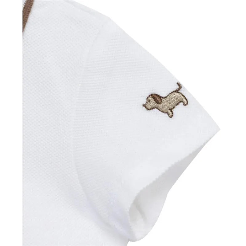 Little Me - Baby Boy Puppies Woven Shortall Set Image 2