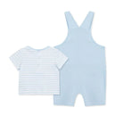 Little Me - Baby Boy Safari Shortall Set, Blue Image 3