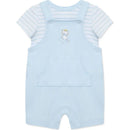 Little Me - Baby Boy Safari Shortall Set, Blue Image 4