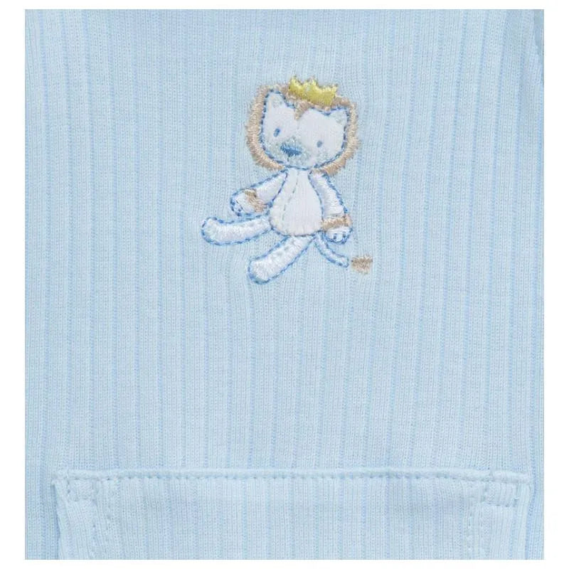 Little Me - Baby Boy Safari Shortall Set, Blue Image 5