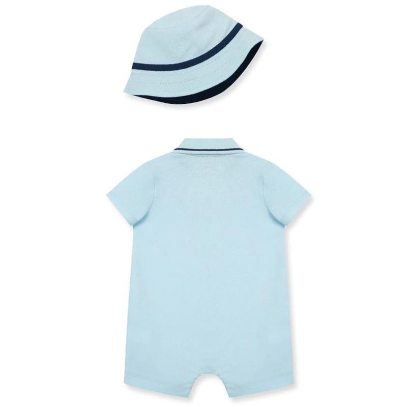 Little Me - Baby Boy Sailboat Knit Romper & Bucket Hat  Image 2
