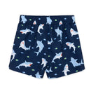 Little Me - Baby Boy Shark Swim Trunks Blue  Image 3