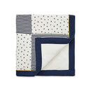 Little Me Baby Boys's Mixed Safari Print Blanket Navy Image 1