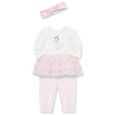 Little Me - Baby Girl Ballerina Tutu Set & Headband, Pink Image 1
