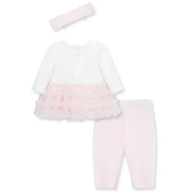 Little Me - Baby Girl Ballerina Tutu Set & Headband, Pink Image 2