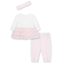Little Me - Baby Girl Ballerina Tutu Set & Headband, Pink Image 2