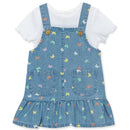 Little Me - Baby Girl Butterfly Cotton Denim Dress Set Image 2