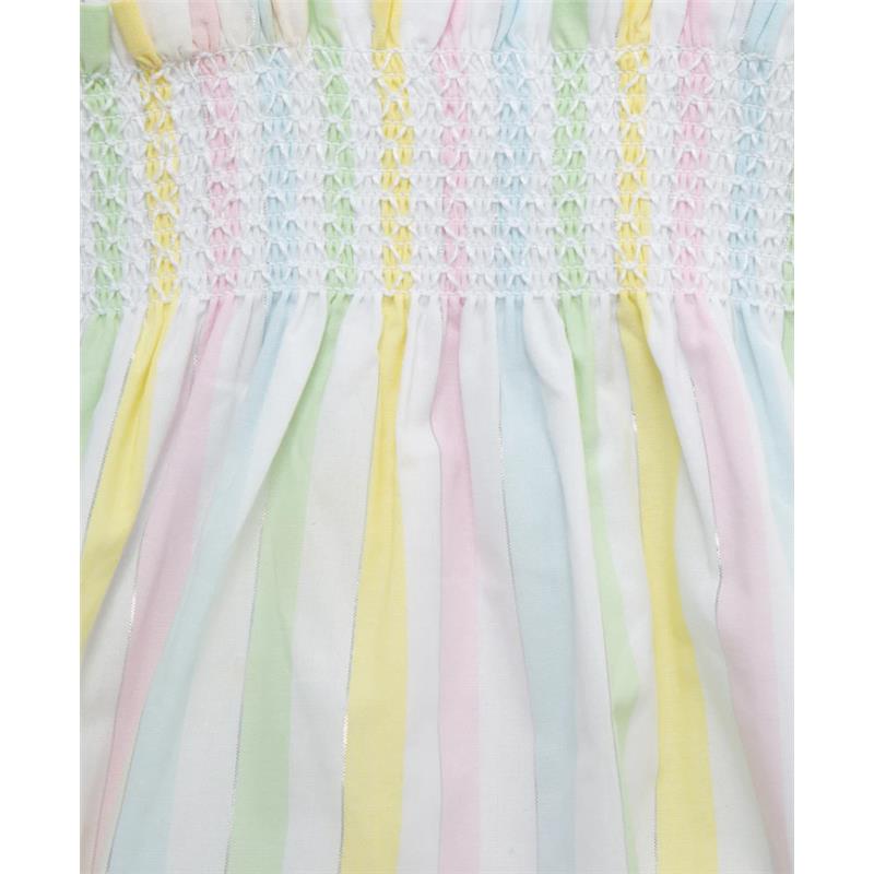 Little Me - Baby Girl Candy Stripe Bubble, Multicolor Image 3