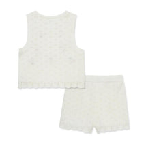Little Me - Baby Girl Cherry Pointelle Set, Ivory Image 2