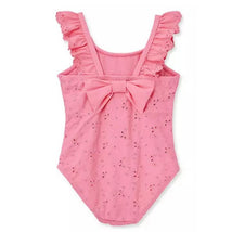 Little Me - Baby Girl Eyelet Swimsuit Pink Image 2