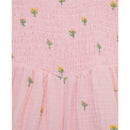 Little Me - Baby Girl Floral Schiffli Woven Romper Pink Image 3