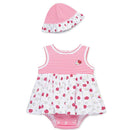Little Me - Baby Girl Ladybugs Popover, Pink Image 1