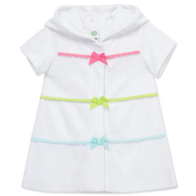 Little Me - Baby Girl Multicolor Swim Coverup, White Image 1