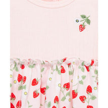Little Me - Baby Girl Strawberries Bsuit Dress, Pink Image 2