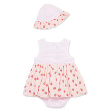 Little Me - Baby Girl Strawberries Popover, Pink Image 2
