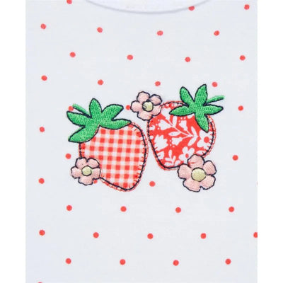 Little Me - Baby Girl Strawberry Bodysuit & Pant Set Image 2