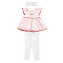 Little Me - Baby Girl Strawberry Check Set Infant,Tunic W/Leggings Image 1