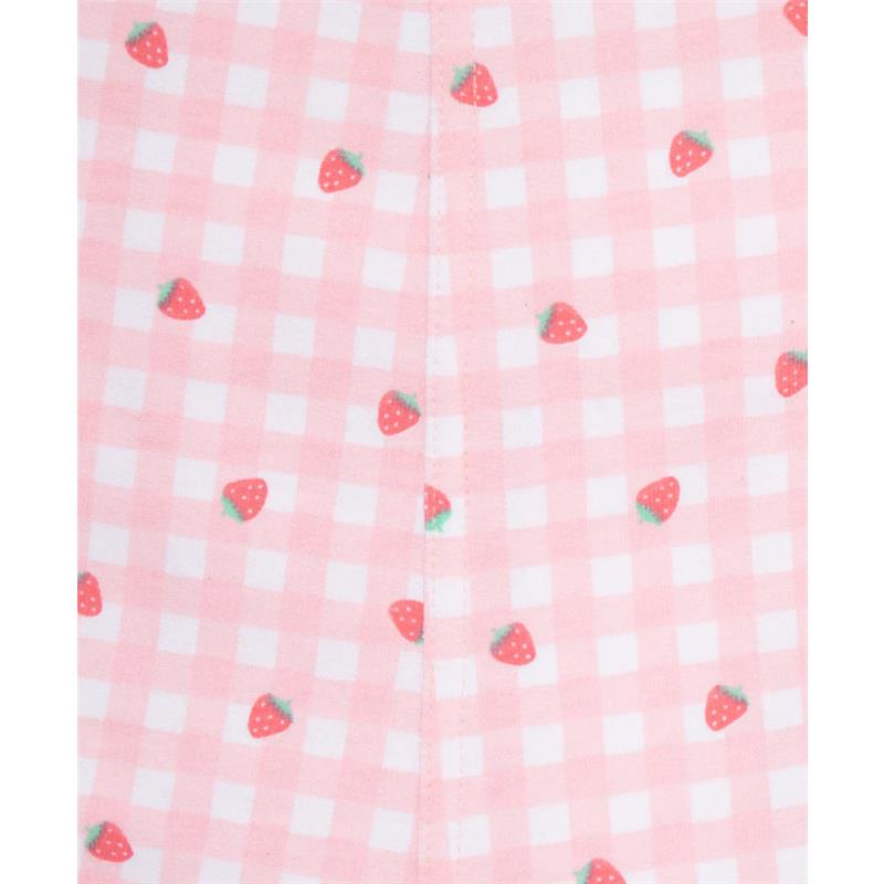Little Me - Baby Girl Strawberry Knit Shortall Set Pink Image 3