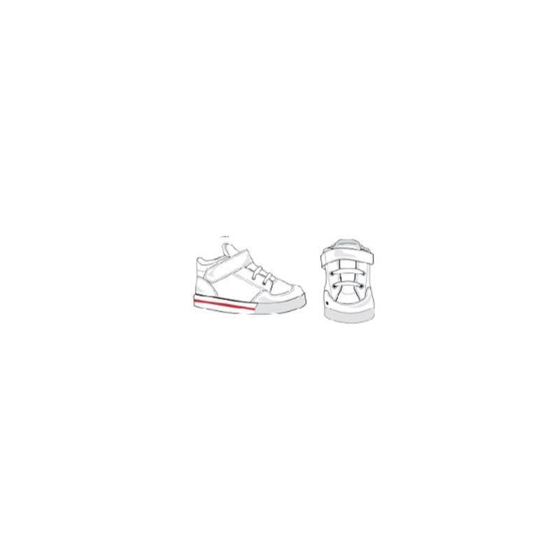Little Me - Baby White Sneakers, 0/6M Image 1