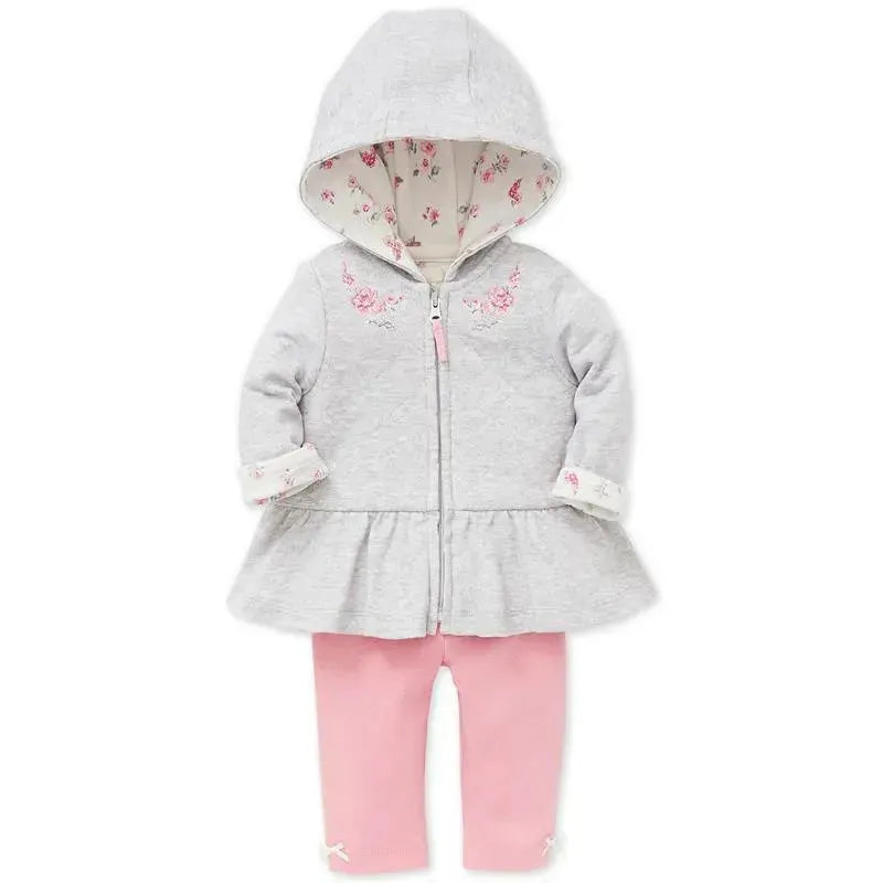 Little Me Bountiful Jacket Set - Pink.