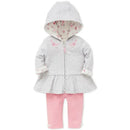 Little Me Bountiful Jacket Set - Pink.