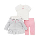 Little Me Bountiful Jacket Set - Pink.