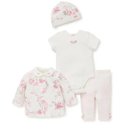Little Me Bountiful Roses 4-Piece Cardigan Set Image 1