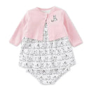 Little Me - Dachshund Dress Set, Heather Gray.