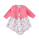 Little Me - Dachshund Dress Set, Heather Gray Image 5