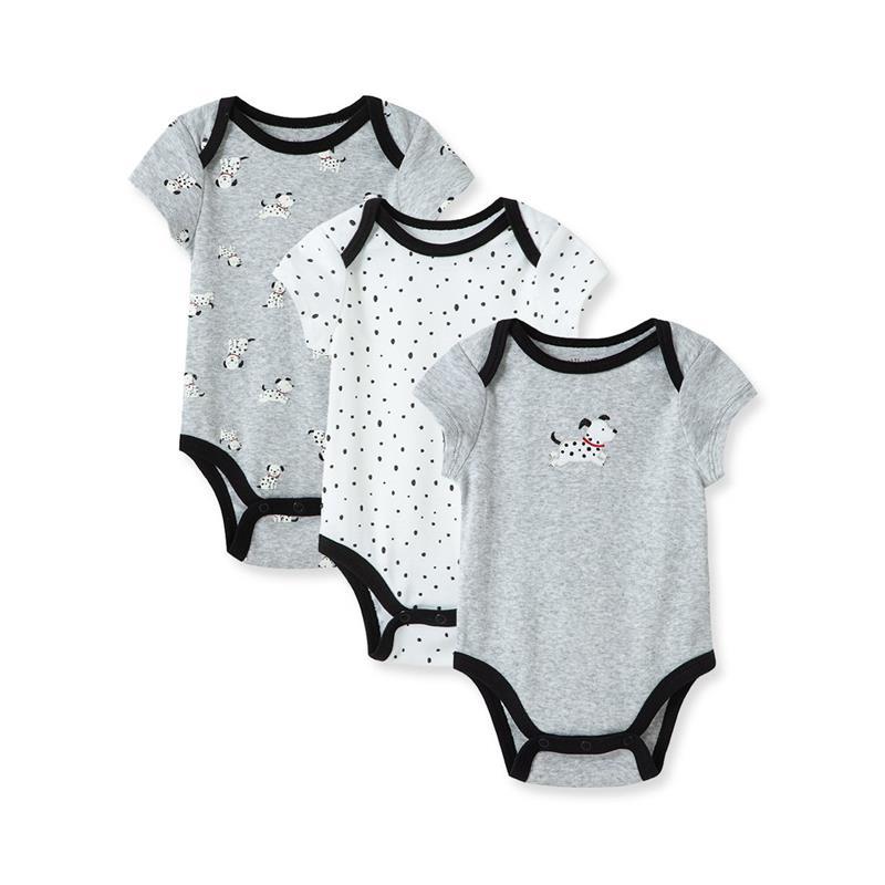 Little Me - Dalmatian 3Pk Bodysuits, Gray  Image 1