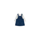 Little Me - Denim Jumper Set, Blue Image 1