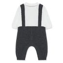 Little Me - Dressy Coverall, Grey 9M Image 3