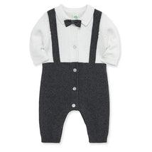 Little Me - Dressy Coverall, Grey Image 1