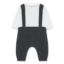 Little Me - Dressy Coverall, Grey Image 3