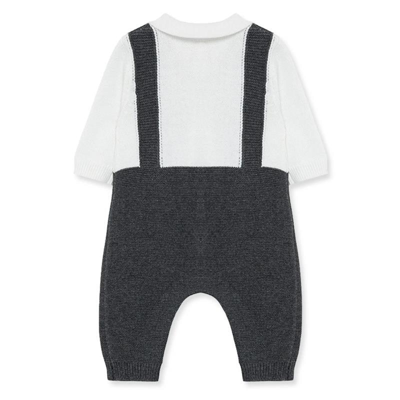 Little Me - Dressy Coverall, Grey Image 3