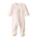 Little Me Footie Pajamas Baby Girl, Pink/Bear Image 1