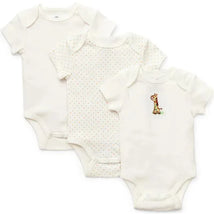 Little Me Giraffe 3-Pack Bodysuits Image 1
