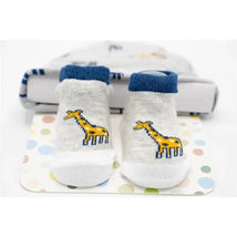 Little Me Giraffe Baby Socks Booties & Baby Hat Set Image 2
