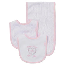 Little Me - Girl Thanks Bib-Burp One Size, Pink Image 1