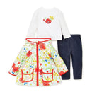 Little Me Jackets & Outerwear Bright Floral Jacket Set, Multicolor Image 1