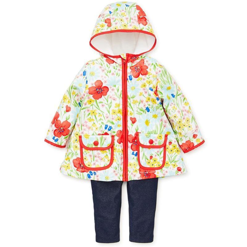 Little Me Jackets & Outerwear Bright Floral Jacket Set, Multicolor Image 2