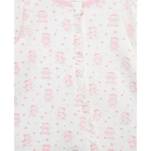 Little Me - Joyful Bear Footie-Hat, Pink Image 2