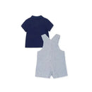 Little Me Lobster Shortall Set - Navy Image 2
