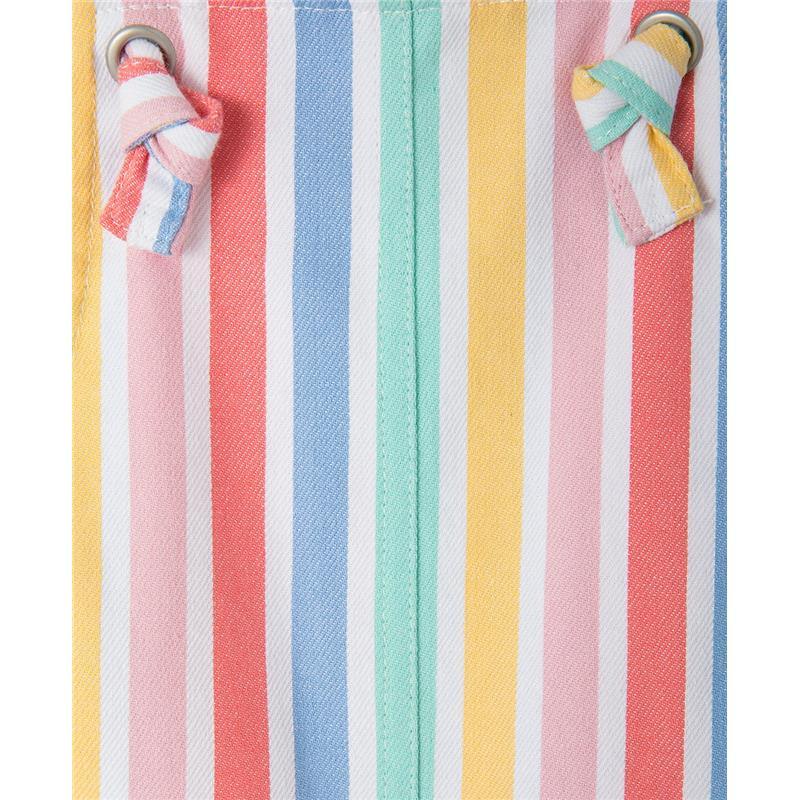 Little Me - Multi Stripe Shortall Set - Toddler Clothing Image 4
