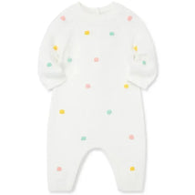 Little Me - Pastel Dots Coverall, Ivory Image 1